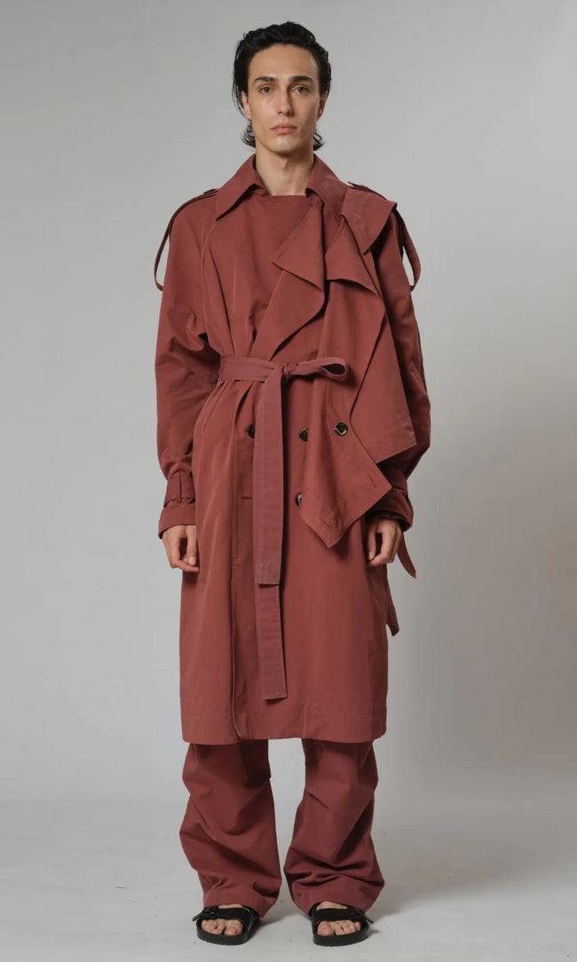 HILDEGARD Coat Brick Red - hero