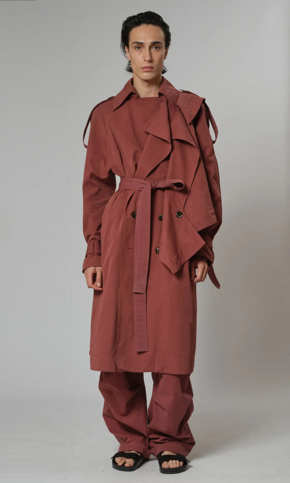 HILDEGARD Coat Brick Red - front
